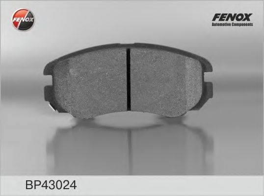 FENOX BP43024 Комплект гальмівних колодок, дискове гальмо