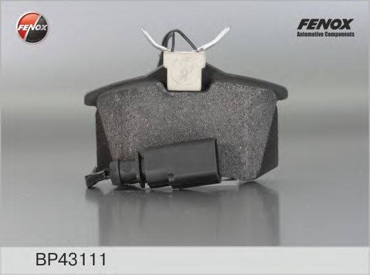 FENOX 23516 Комплект гальмівних колодок, дискове гальмо
