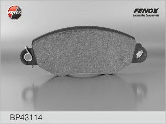 FENOX BP43114 Комплект гальмівних колодок, дискове гальмо