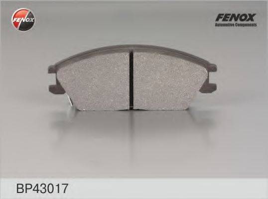 FENOX BP43017 Комплект гальмівних колодок, дискове гальмо