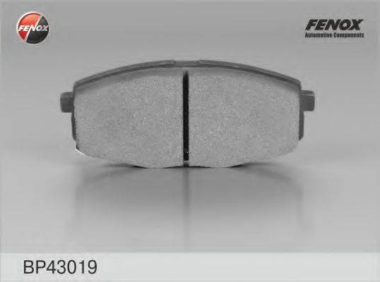 FENOX BP43019 Комплект гальмівних колодок, дискове гальмо