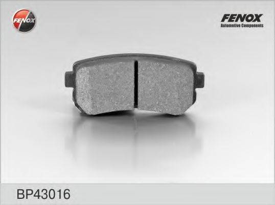 FENOX BP43016 Комплект гальмівних колодок, дискове гальмо