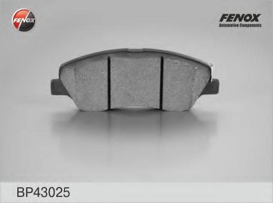 FENOX 24351 Комплект гальмівних колодок, дискове гальмо