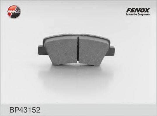 FENOX BP43152 Комплект гальмівних колодок, дискове гальмо