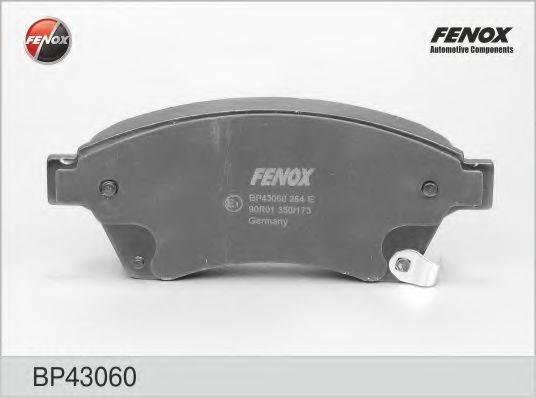 FENOX BP43060 Комплект гальмівних колодок, дискове гальмо