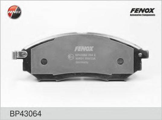 FENOX BP43064 Комплект гальмівних колодок, дискове гальмо