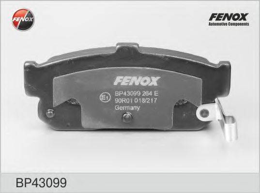 FENOX BP43099 Комплект гальмівних колодок, дискове гальмо
