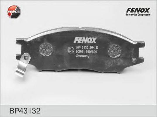 FENOX BP43132 Комплект гальмівних колодок, дискове гальмо