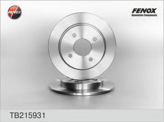 FENOX TB215931 гальмівний диск