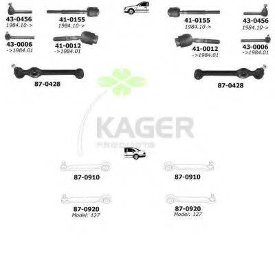 KAGER 800189 Підвіска колеса
