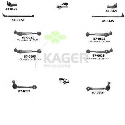 KAGER 800257 Підвіска колеса