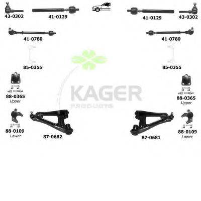 KAGER 800371 Підвіска колеса