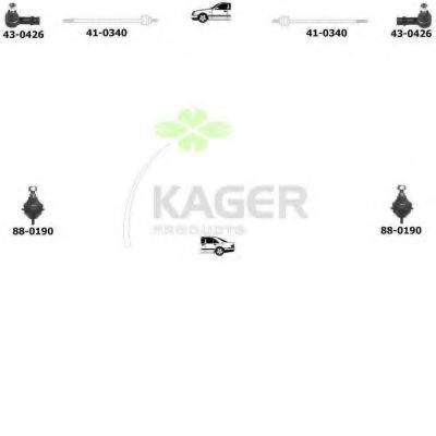 KAGER 800494 Підвіска колеса