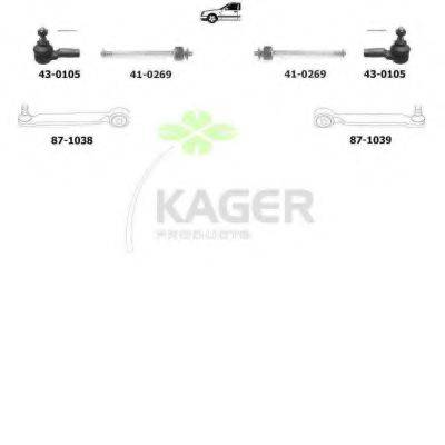 KAGER 800540 Підвіска колеса