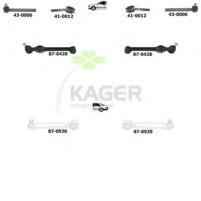 KAGER 800686 Підвіска колеса