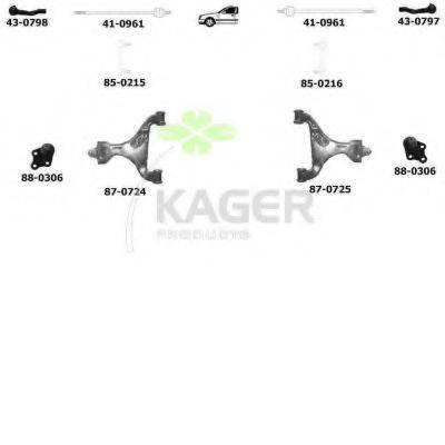 KAGER 800705 Підвіска колеса