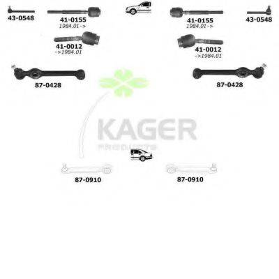 KAGER 800812 Підвіска колеса