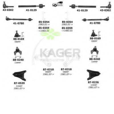 KAGER 800828 Підвіска колеса