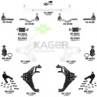 KAGER 800874 Підвіска колеса