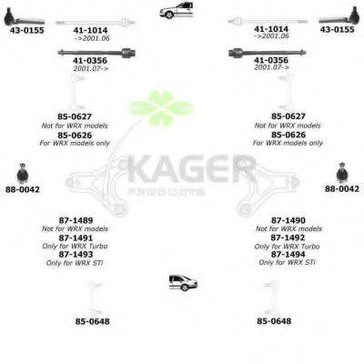 KAGER 800915 Підвіска колеса
