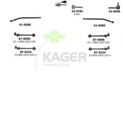 KAGER 801021 Підвіска колеса