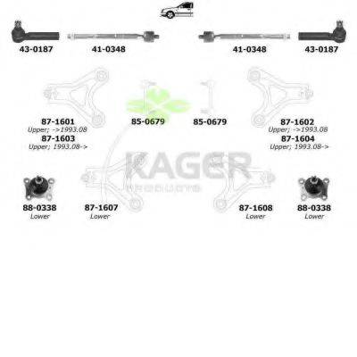 KAGER 801047 Підвіска колеса