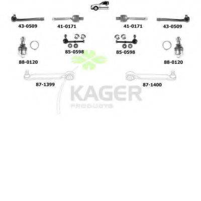 KAGER 801068 Підвіска колеса