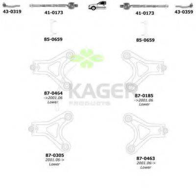 KAGER 801246 Підвіска колеса