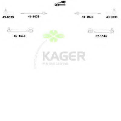 KAGER 801250 Підвіска колеса