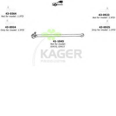 KAGER 801253 Підвіска колеса