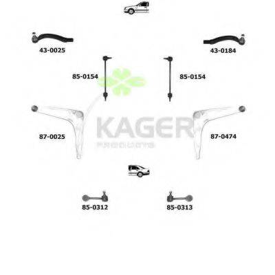 KAGER 801323 Підвіска колеса