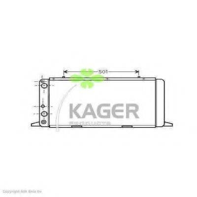 KAGER 310005 Радіатор, охолодження двигуна