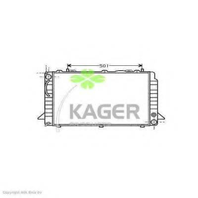KAGER 310018 Радіатор, охолодження двигуна