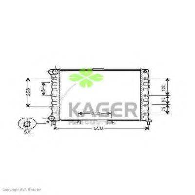 KAGER 310052 Радіатор, охолодження двигуна