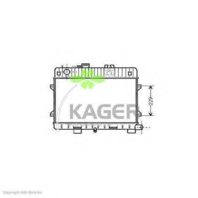 KAGER 310099 Радіатор, охолодження двигуна