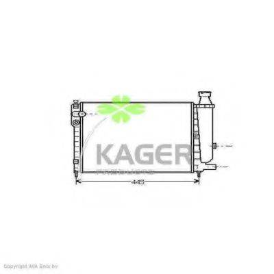 KAGER 310156 Радіатор, охолодження двигуна