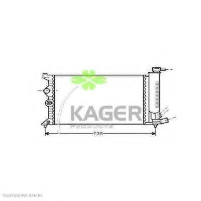 KAGER 310159 Радіатор, охолодження двигуна
