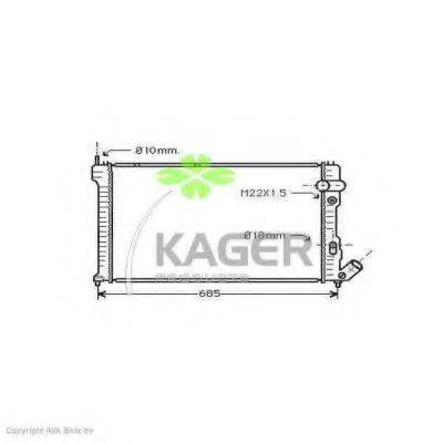 KAGER 310160 Радіатор, охолодження двигуна