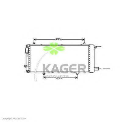 KAGER 310161 Радіатор, охолодження двигуна