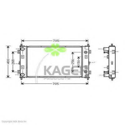 KAGER 310218 Радіатор, охолодження двигуна