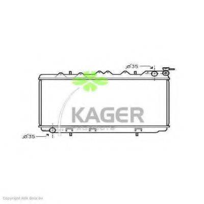 KAGER 310247 Радіатор, охолодження двигуна