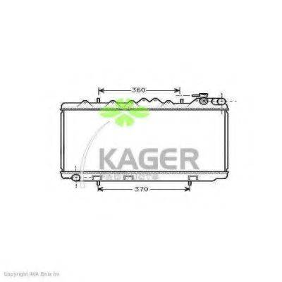 KAGER 310250 Радіатор, охолодження двигуна