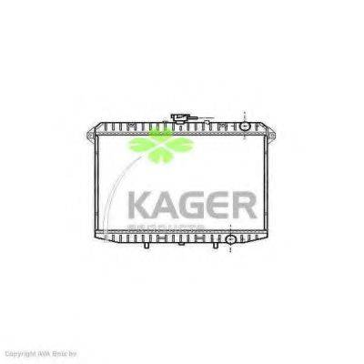 KAGER 310258 Радіатор, охолодження двигуна