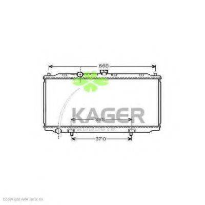 KAGER 310279 Радіатор, охолодження двигуна