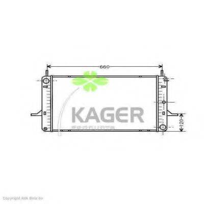 KAGER 310333 Радіатор, охолодження двигуна