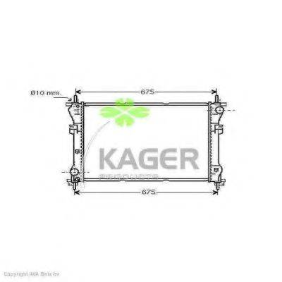 KAGER 310361 Радіатор, охолодження двигуна