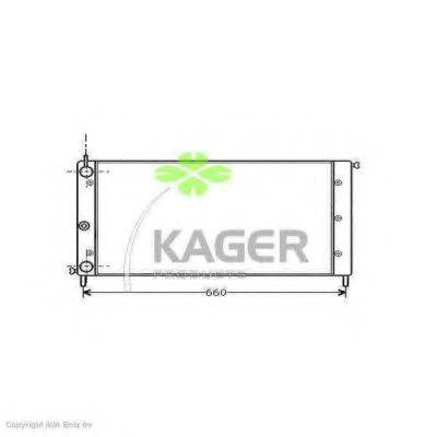 KAGER 310381 Радіатор, охолодження двигуна