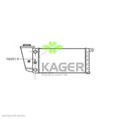 KAGER 310392 Радіатор, охолодження двигуна