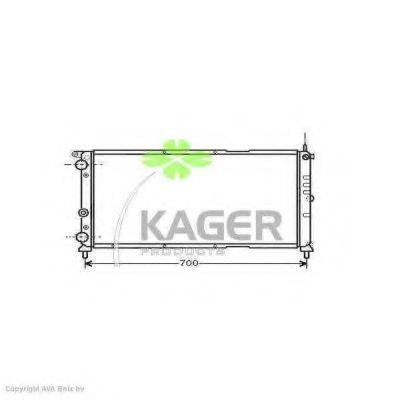 KAGER 310406 Радіатор, охолодження двигуна