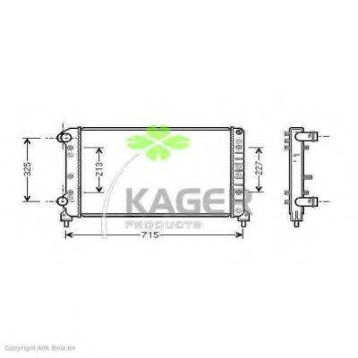 KAGER 310443 Радіатор, охолодження двигуна